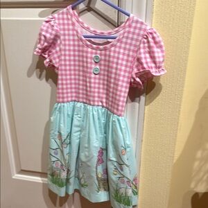 Pink and Blue Kids Dress